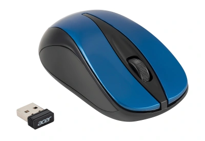 Мышь Acer OMR132 синий/черный оптическая 1000dpi беспров. USB для ноутбука 3but (ZL.MCEEE.01F)