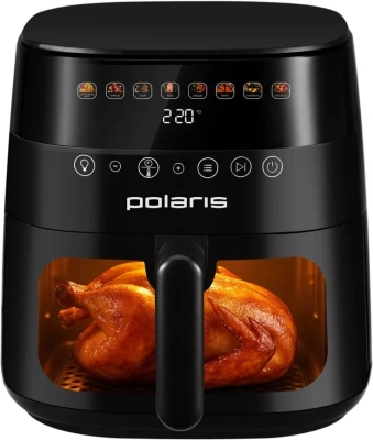 Аэрогриль Polaris PAF 8003W WIFI IQ Home 7.5л 1800Вт черный (PAF 8003W)