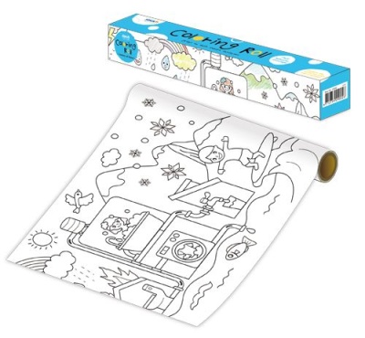 Ролик самоклеящийся для раскрашивания Stick`n 29006 1цв.в упак. деревня