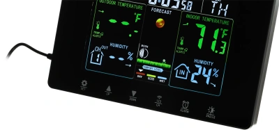Погодная станция SunWind SW-WSH160-COLOR черный