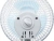 Вентилятор настольный Centek CT-5003 20Вт скоростей:2 синий/белый Вентилятор настольный Centek CT-5003 20Вт скоростей:2 синий/белый