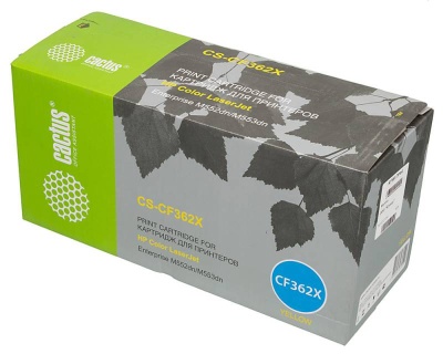 Картридж лазерный Cactus CS-CF362X CF362X желтый (9500стр.) для HP CLJ M552dn/M553dn