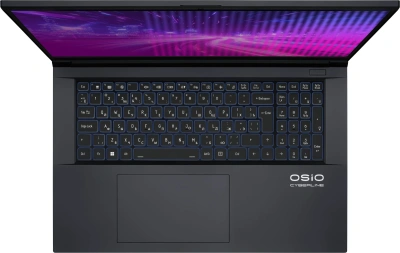 Ноутбук Osio CyberLine C170i-002 Core i5 12600H 16Gb SSD512Gb NVIDIA GeForce RTX4050 6Gb 17.3" IPS FHD (1920x1080) без ОС dk.grey WiFi BT Cam 3410mAh