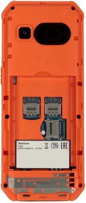 Мобильный телефон Xenium X300 черный/оранжевый моноблок 2Sim 2.8" 240x320 Nucleus 0.3Mpix GSM900/1800 MP3 FM microSD max32Gb