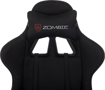 Кресло игровое Zombie Weaver черный с подголов. крестов. пластик подст.для ног пластик черный