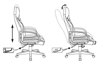 Кресло игровое Zombie RUNNER белый/голубой экокожа крестов. пластик