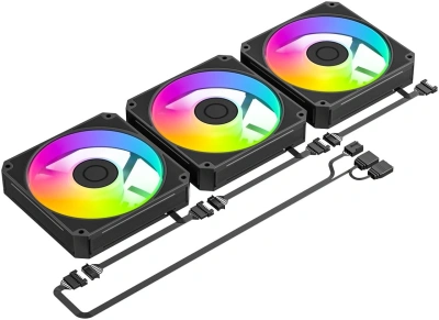 Система водяного охлаждения ID-Cooling SL360 V2 ARGB Soc-AM5/AM4/1200/1700/1851 черный 4-pin 31dB Al+Cu LCD 350W Ret