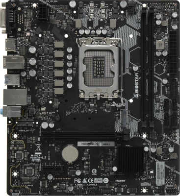 Материнская плата Biostar H610MHD D5 Soc-1700 Intel H610 2xDDR5 mATX AC`97 8ch(7.1) GbLAN+DVI+HDMI