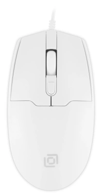 Мышь Оклик 147M белый оптическая 2000dpi USB 4but (1868746)
