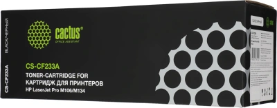 Картридж лазерный Cactus CS-CF233A CF233A черный (2300стр.) для HP LJ Pro M106/M134