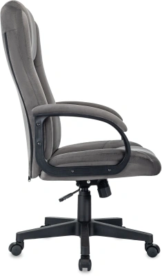 Кресло руководителя Бюрократ CH-800 Fabric темно-серый крестов. пластик