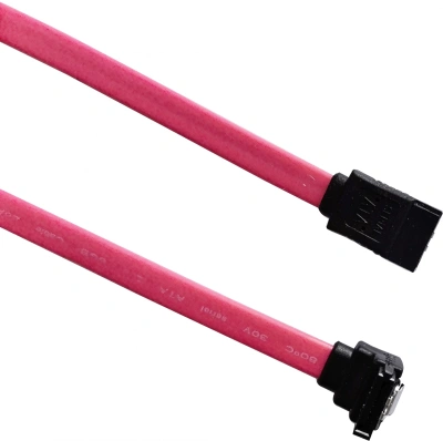 Кабель Buro ver3.0 SATA SATA угловой 0.5м (BU-SATA-SATA-ANG-LOCK) красный