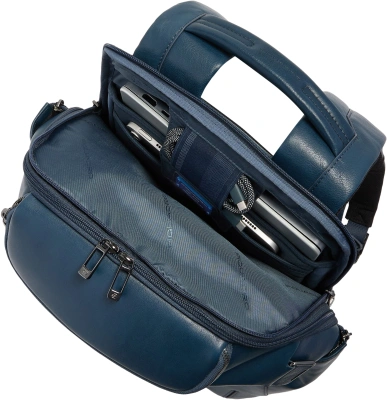 Рюкзак Piquadro Victor CA7180W143/BLU синий натур.кожа