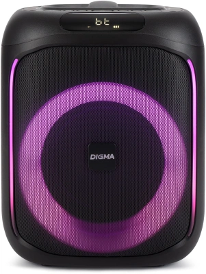 Минисистема Digma D-MC1700 черный 30Вт FM USB BT micro SD