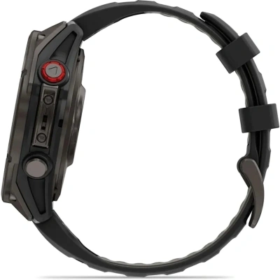 Смарт-часы Garmin Fenix 8 Pro 47мм 1.4" AMOLED корп.серый рем.черный разм.брасл.:127-210мм (010-03198-01)