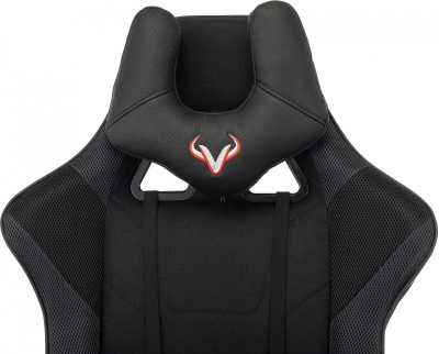 Кресло игровое Zombie Viking 4 Aero черный ткань/эко.кожа с подголов. крестов. пластик