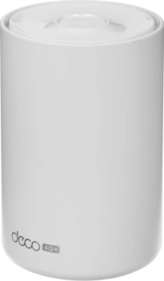 Бесшовный Mesh роутер TP-Link Deco X10-4G (DECO X10-4G(1-PACK)) AX1500 10/100/1000BASE-TX/4G cat.6 белый