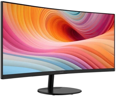 Монитор MSI 34" Pro MP341CQ E12 черный VA LED 21:9 HDMI M/M матовая 300cd 178гр/178гр 3440x1440 120Hz DP 2K 7.1кг