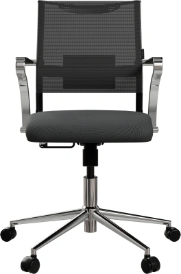 Кресло Метта Sit Air 24/7 M4-281K - Italy (M09.B23.G18.W01) черный сиденье черный сетка/ткань крестов. хром