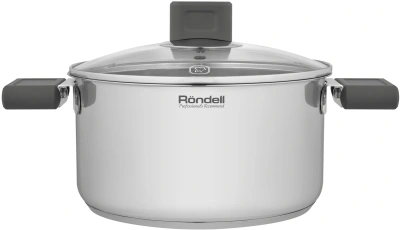 Кастрюля Rondell Quadro RDS-1596 3.1л. d=20см (с крышкой) стальной