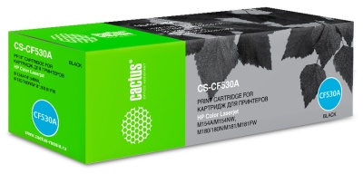 Картридж лазерный Cactus CS-CF530A CF530A черный (1100стр.) для HP LJ M180n/M181fw