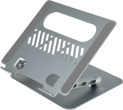 Подставка для ноутбука Digma D-NS100 17" 240x220x50мм 608г алюминий серый