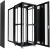 Шкаф коммутационный Cabeus (ND-05C-42U80/80-BK) напольный 42U 800x800мм пер.дв.перфор. задн.дв.перфор. 800кг черный 700мм 104.6кг 220град. 2055мм IP20 сталь Шкаф коммутационный Cabeus (ND-05C-42U80/80-BK) напольный 42U 800x800мм пер.дв.перфор. задн.дв.перфор. 800кг черный 700мм 104.6кг 220град. 2055мм IP20 сталь