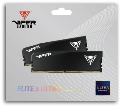 Память DDR5 2x16GB 6000MHz Patriot VEU532G6028K Viper Elite 5 Ultra RTL Gaming PC5-48000 CL28 DIMM UDIMM 288-pin 1.4В kit single rank с радиатором Ret