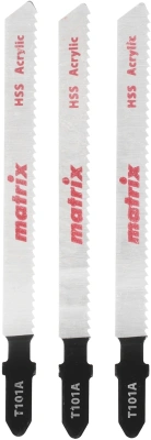 Набор пилок по пластику Matrix 78232 3пред. (лобзики)