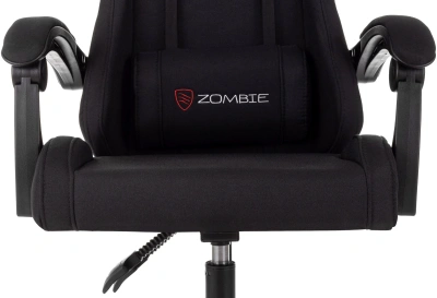 Кресло игровое Zombie Void черный с подголов. крестов. пластик
