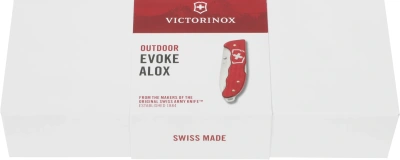 Нож перочинный Victorinox Evoke Alox (0.9411.D20) 136мм 4функц. красный подар.коробка