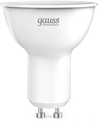 Лампа светодиодная Gauss Elementary 13621 11Вт цок.:GU10 софит 220B св.свеч.бел.нейт. MR16 (упак.:10шт)