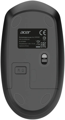 Мышь Acer OMR408 черный оптическая 1600dpi беспров. USB для ноутбука 4but (ZL.MCEEE.02Z)