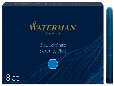 Картридж Waterman Standard (S0110860) Serenity Blue чернила для ручек перьевых (8шт)