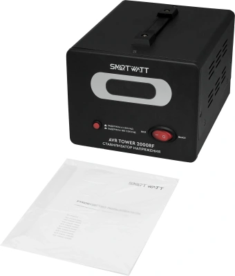 Стабилизатор напряжения Smartwatt AVR Tower 2000RF 2000ВА черный