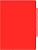 Папка-уголок Бюрократ -E356RED 3 уровн. A4 пластик 0.15мм красный