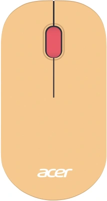 Мышь Acer OMR205 розовый/бежевый оптическая 1200dpi беспров. USB для ноутбука 3but (ZL.MCEEE.02L)