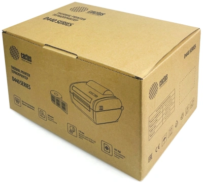 Термопринтер Cactus CS-TP-D440U 203dpi 160мм/с/USB для печ.этик. черный