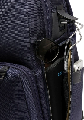 Рюкзак мужской Piquadro Brief2 CA4439BR2BM/BLUCU темно-синий/коричневый нейлон/натур.кожа