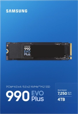 Накопитель SSD Samsung PCIe 4.0 x4 4TB MZ-V9S4T0BW 990 EVO Plus M.2 2280