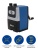 Точилка для карандашей механическая Kw-Trio 307Ablue 307A-BLU 1 отверстие металл синий