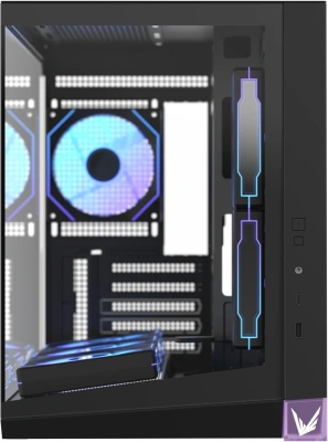 Корпус Formula Crystal Z4M черный без БП mATX 9x120mm 1xUSB3.0 audio bott PSU