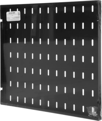 Полка стационарная ЦМО СВ-45-9005 0.5U нагр.:45кг. 19" 450мм черный (упак.:1шт)