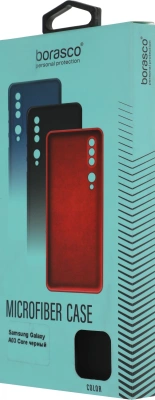 Чехол (клип-кейс) BoraSCO для Samsung Galaxy A03 Core Microfiber Case черный (40947)