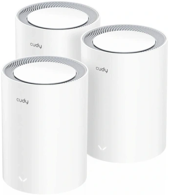 Бесшовный Mesh роутер Cudy M3600 (M3600(3-PACK)) BE3600 10/100/1000BASE-T белый (упак.:3шт)