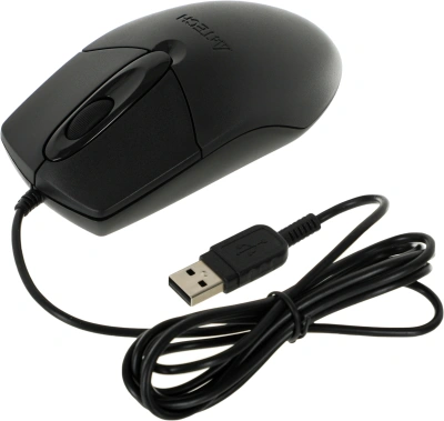 Мышь A4Tech OP-720 черный оптическая 1200dpi USB 3but (OP-720 USB (BLACK))