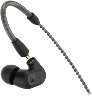 Наушники внутриканальные Sennheiser IE 200 1.2м черный проводные крепление за ухом (IE 200 BLACK)