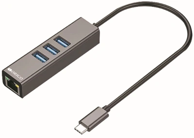 Разветвитель USB-C Origo OU330N 3порт. серый (OU330N/A1A)