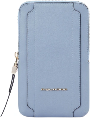 Сумка для телефона Piquadro Circle AC6835W92R/AZ3 голубая натур.кожа