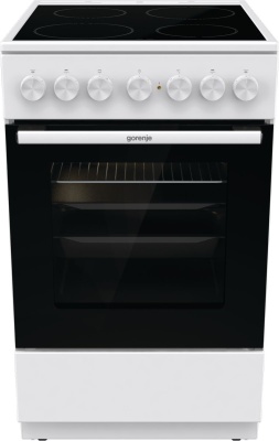 Плита Электрическая Gorenje GEC5B41WG белый стеклокерамика (без крышки)